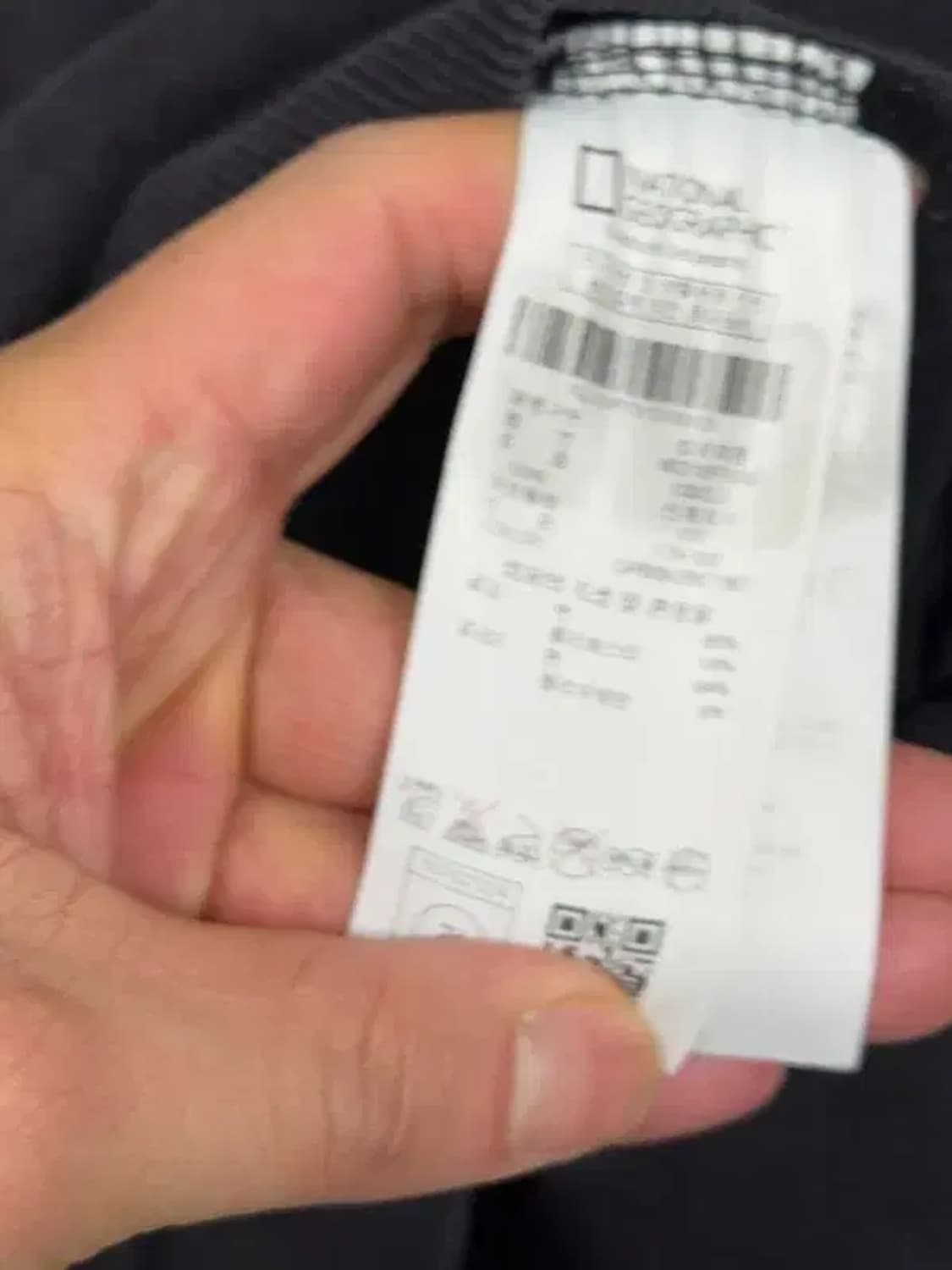 내셔널지오그래픽 블랙 로고 후드 집업 L 상품이미지7