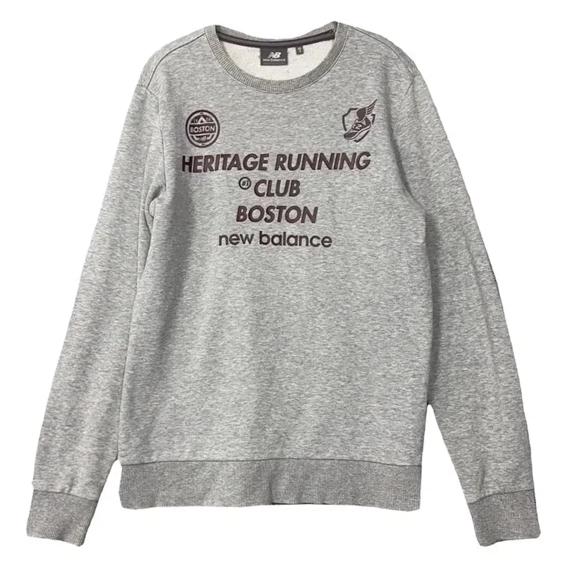 뉴발란스 프린팅 라이트 그레이 맨투맨 S 상품이미지1