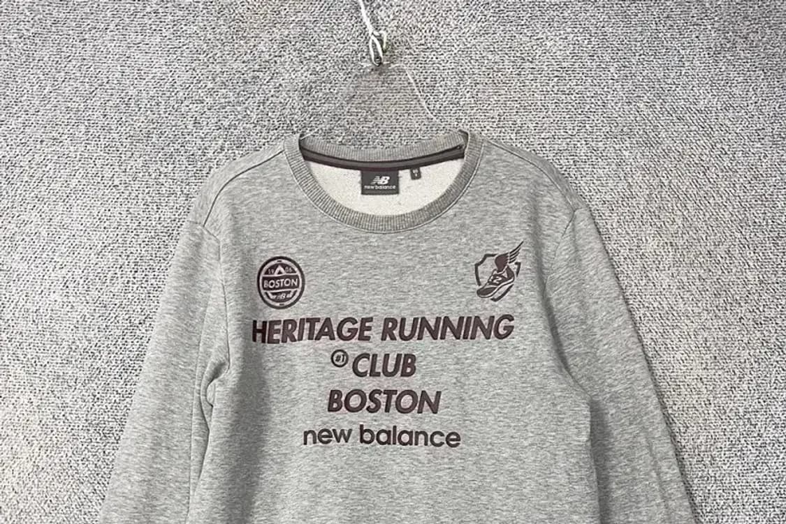 뉴발란스 프린팅 라이트 그레이 맨투맨 S 상품이미지3