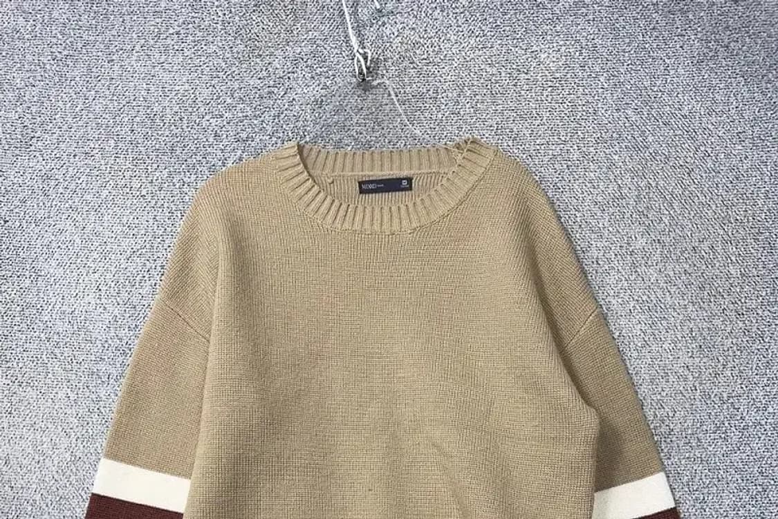 미쏘 베이지 아크릴 니트 M 상품이미지3