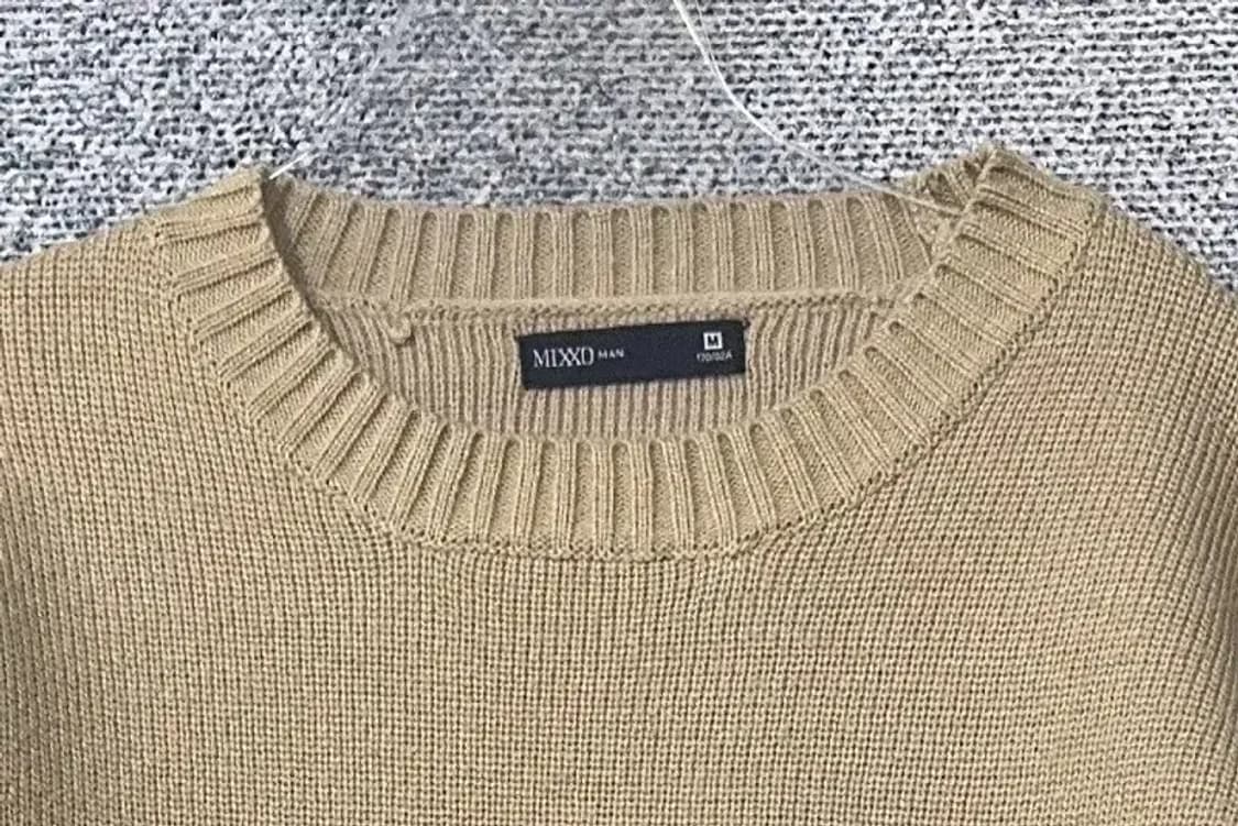 미쏘 베이지 아크릴 니트 M 상품이미지5