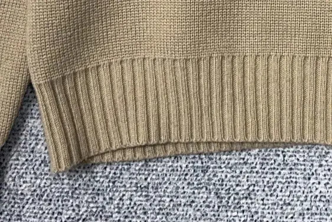 미쏘 베이지 아크릴 니트 M 상품이미지6