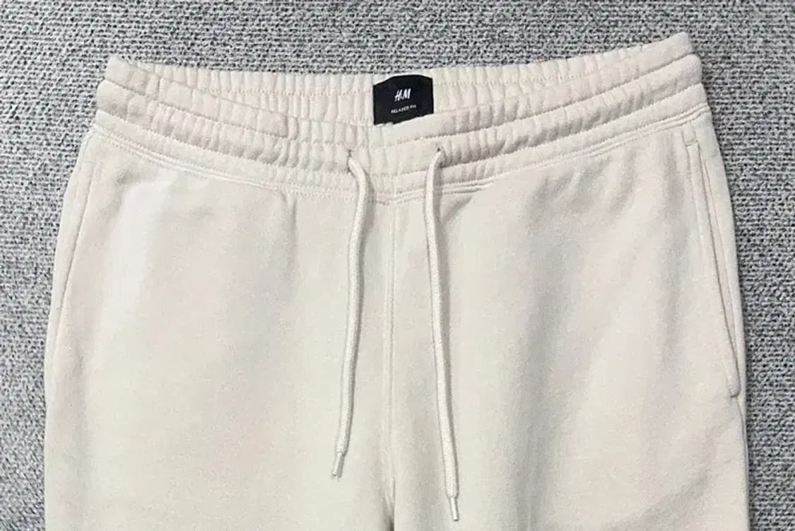 에이치엔앰 크림 밴딩 조거팬츠 S 상품이미지3