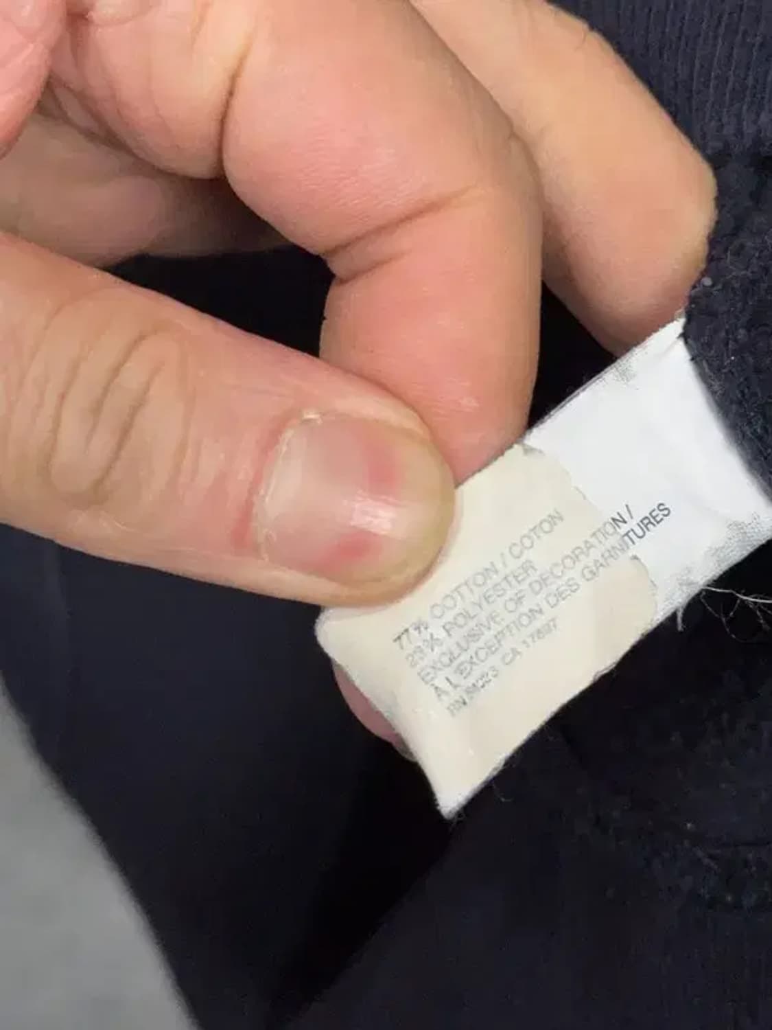 갭 로고 네이비 후드티 XS 상품이미지7