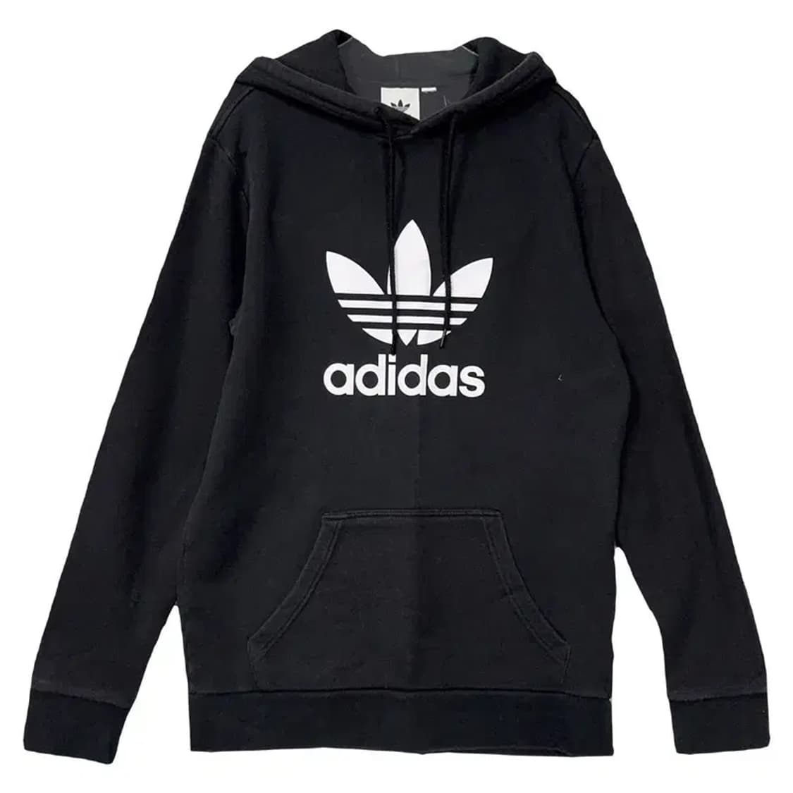 아디다스 빅로고 프린팅 블랙 후드티 M 상품이미지1