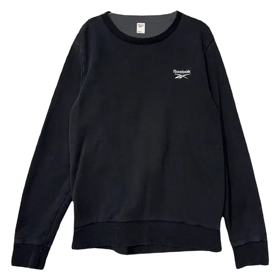 리복 블랙 로고 맨투맨 XL 상품이미지1