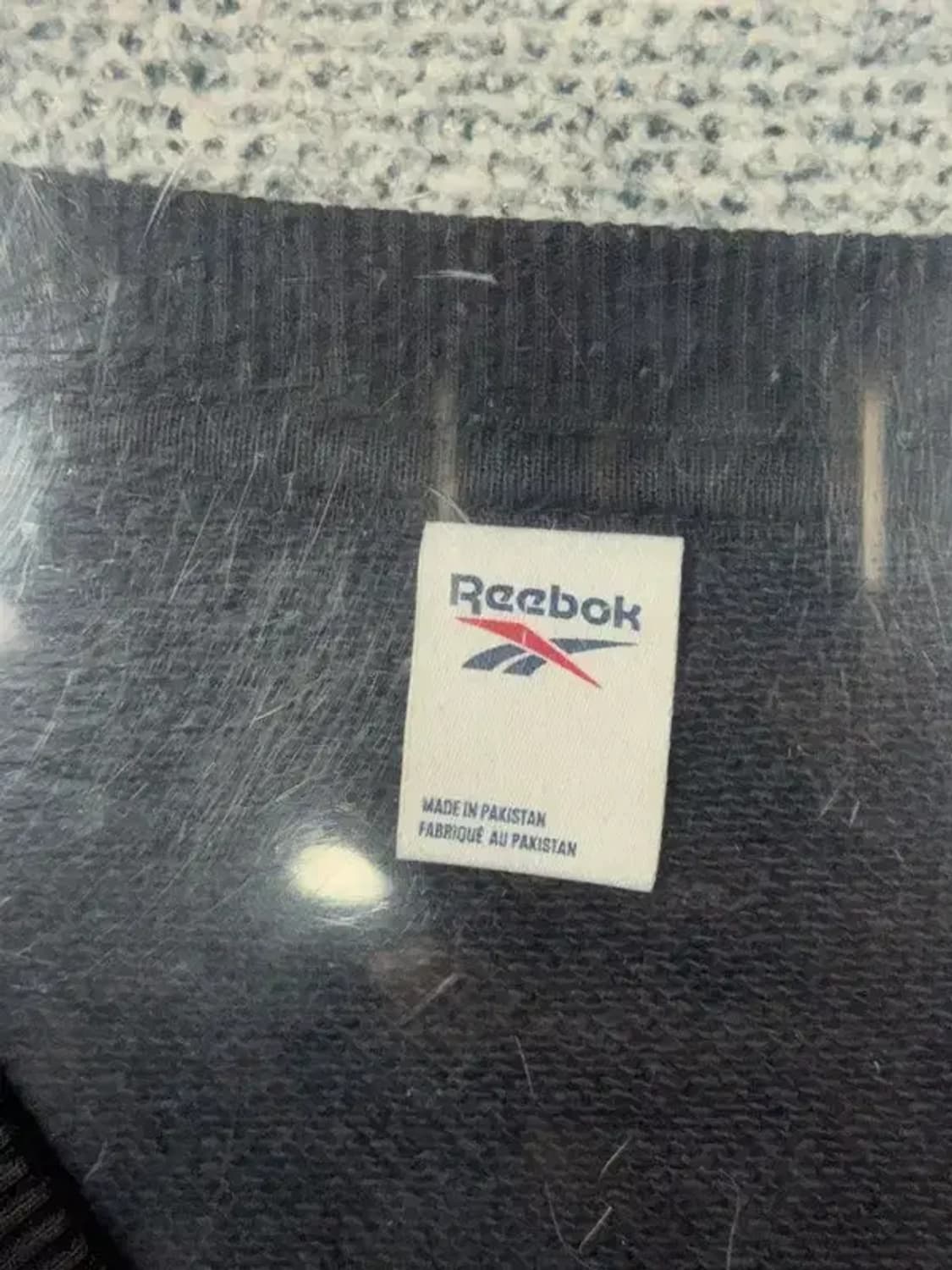 리복 블랙 로고 맨투맨 XL 상품이미지6