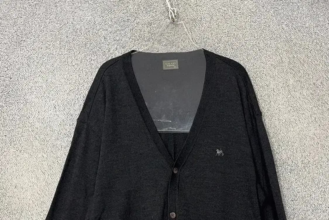 갤럭시 블랙 울 니트 가디건 100 상품이미지3
