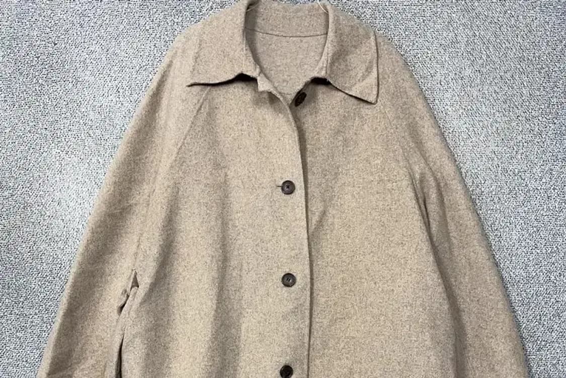 에잇세컨즈 베이지 벨티드 울 롱코트 85(S) 상품이미지3