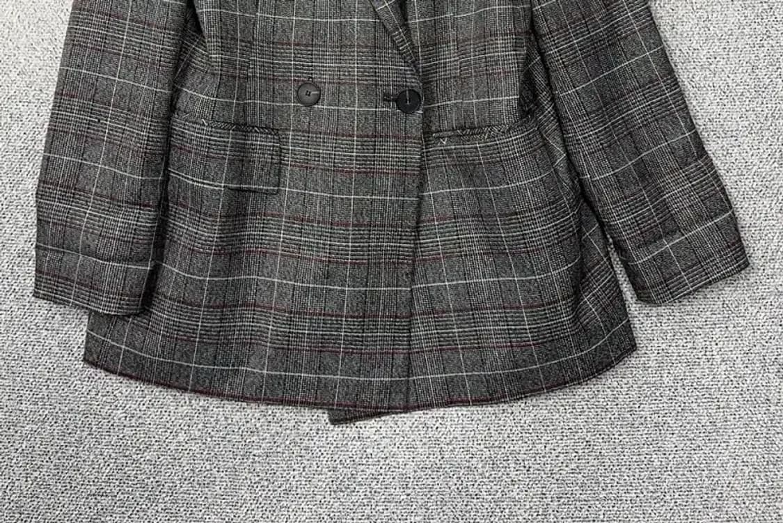 랩 체크 그레이 블레이저 M 상품이미지4