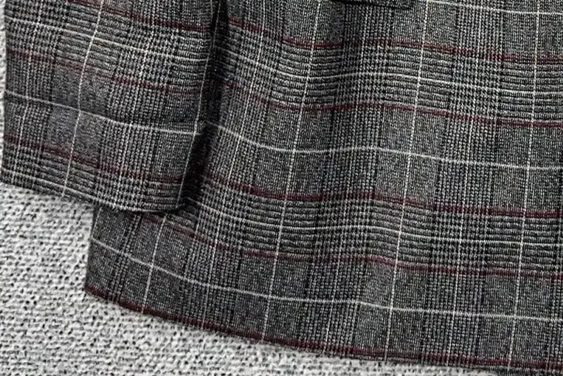 랩 체크 그레이 블레이저 M 상품이미지5