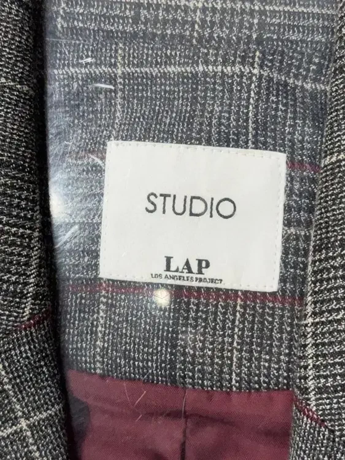 랩 체크 그레이 블레이저 M 상품이미지6