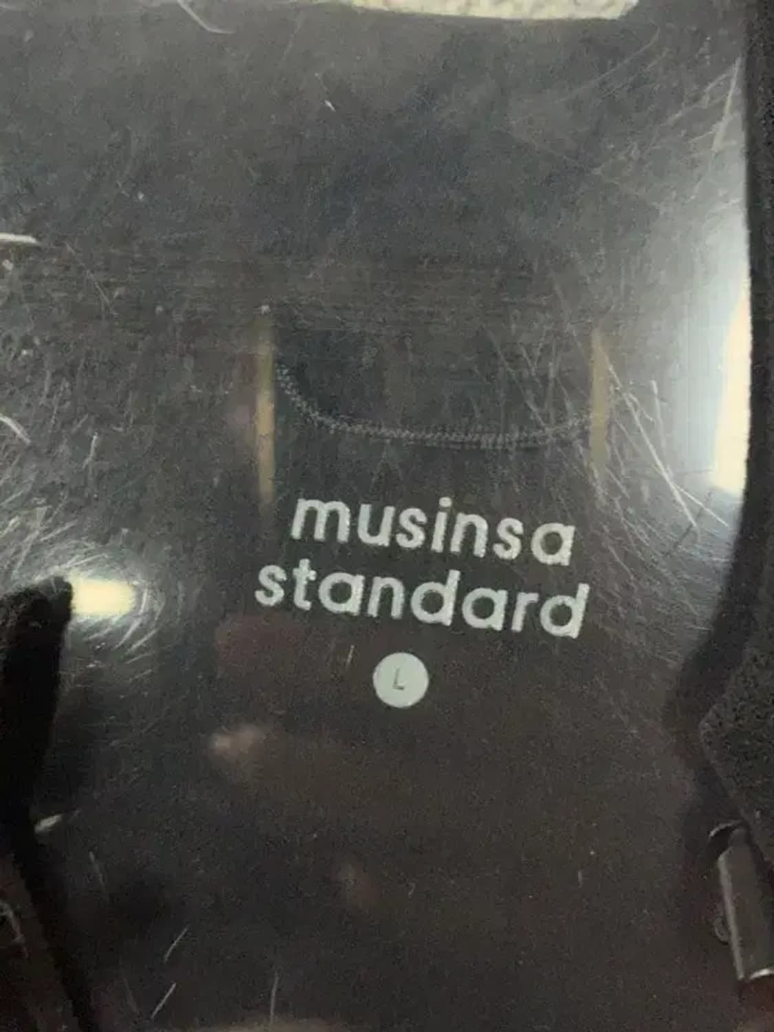 무신사스탠다드 블랙 무지 후드집업 L 상품이미지6