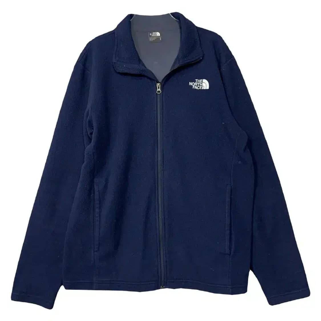 노스페이스 네이비 로고 플리스 후리스 집업 M 상품이미지1