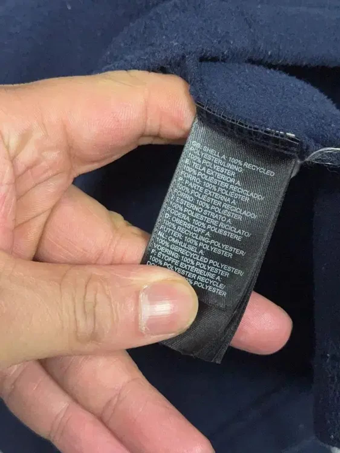 노스페이스 네이비 로고 플리스 후리스 집업 M 상품이미지8