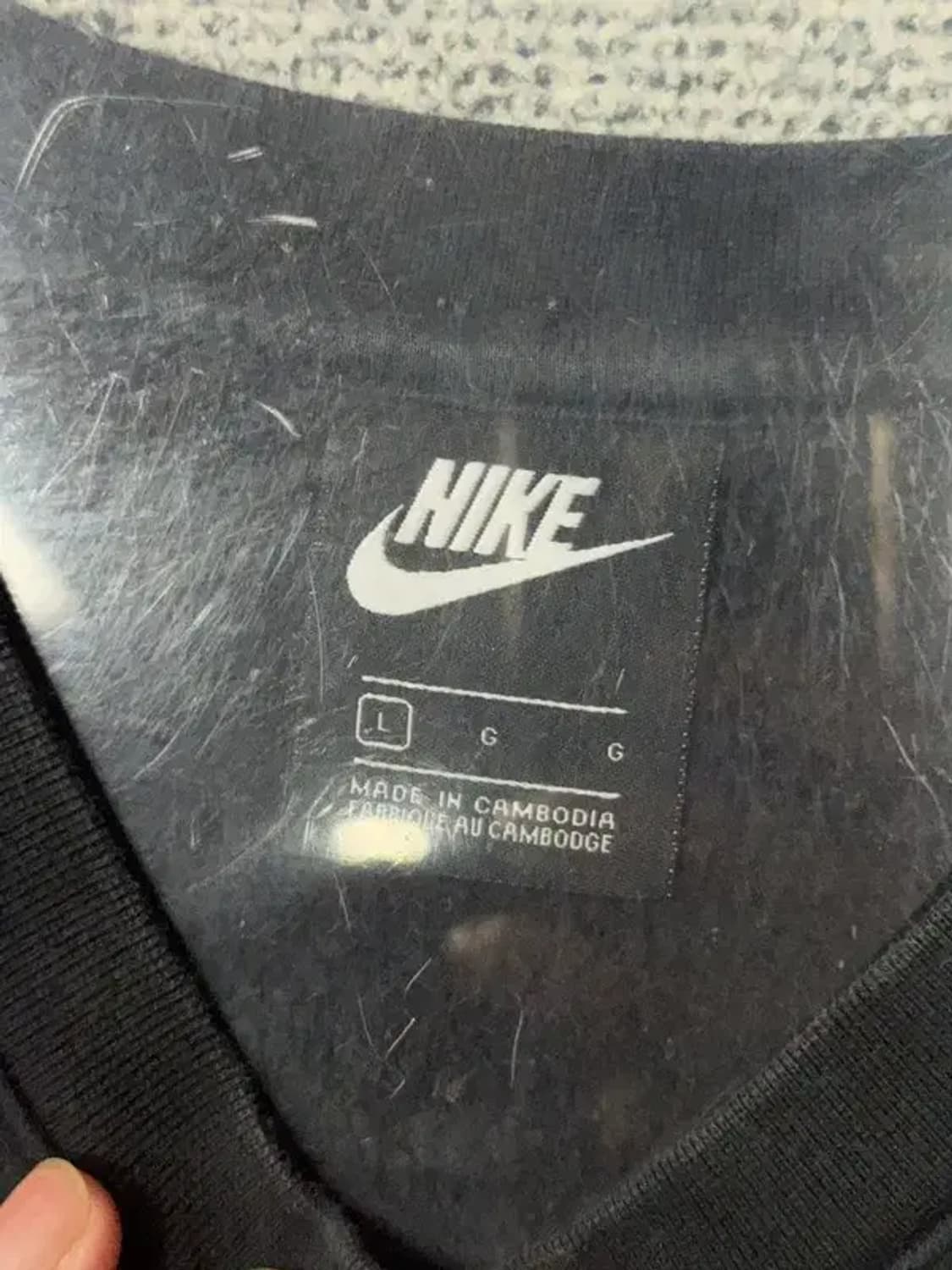 나이키 블랙 로고 맨투맨 L 상품이미지7