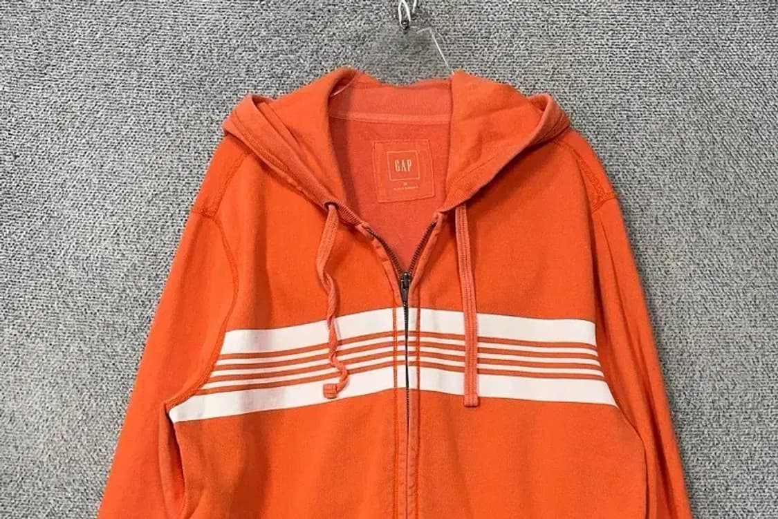 갭 오렌지 빈티지 피그먼트 후드집업 M 상품이미지3