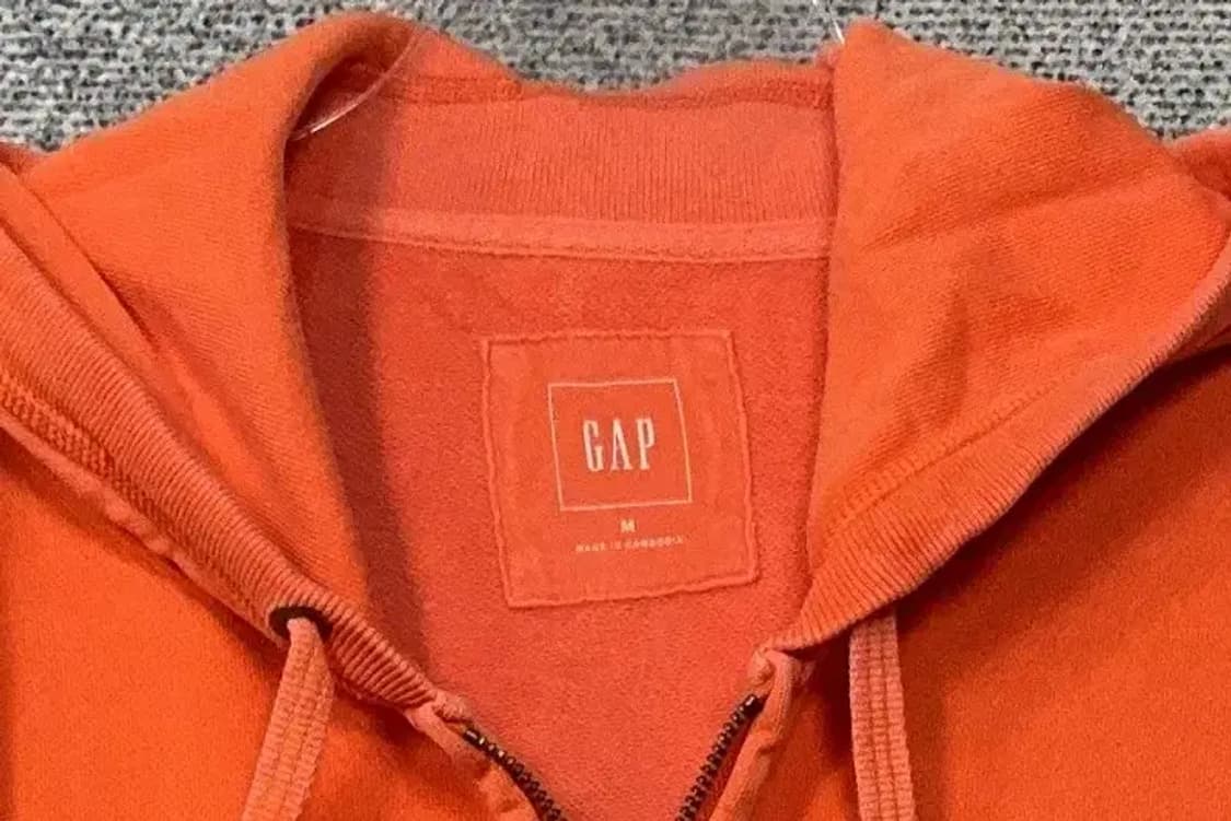 갭 오렌지 빈티지 피그먼트 후드집업 M 상품이미지5