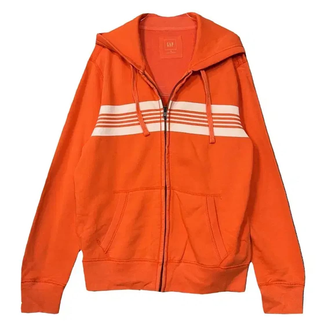 갭 오렌지 피그먼트 빈티지 후드 집업 M 상품이미지1