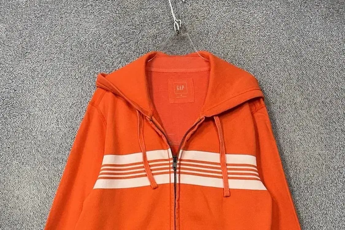 갭 오렌지 피그먼트 빈티지 후드 집업 M 상품이미지3