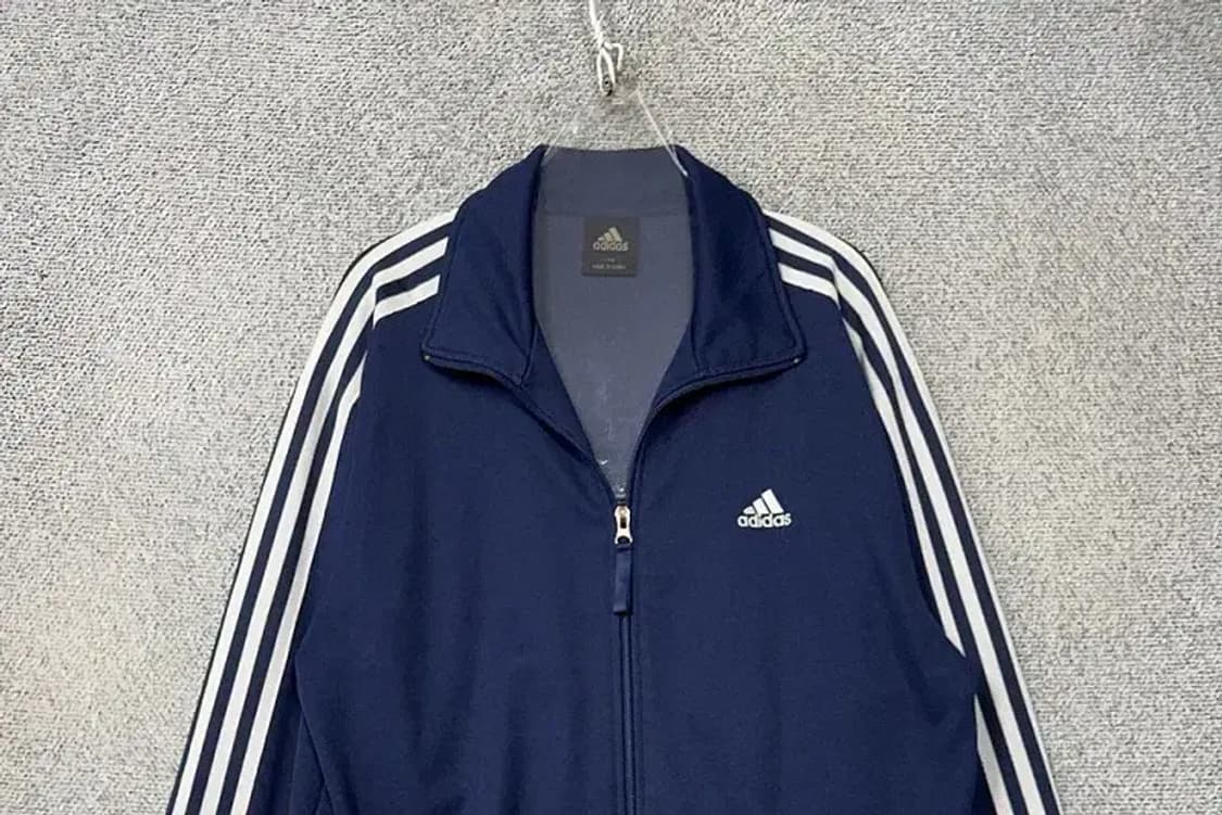 아디다스 남흰 로고 삼선 집업 저지 110 상품이미지3