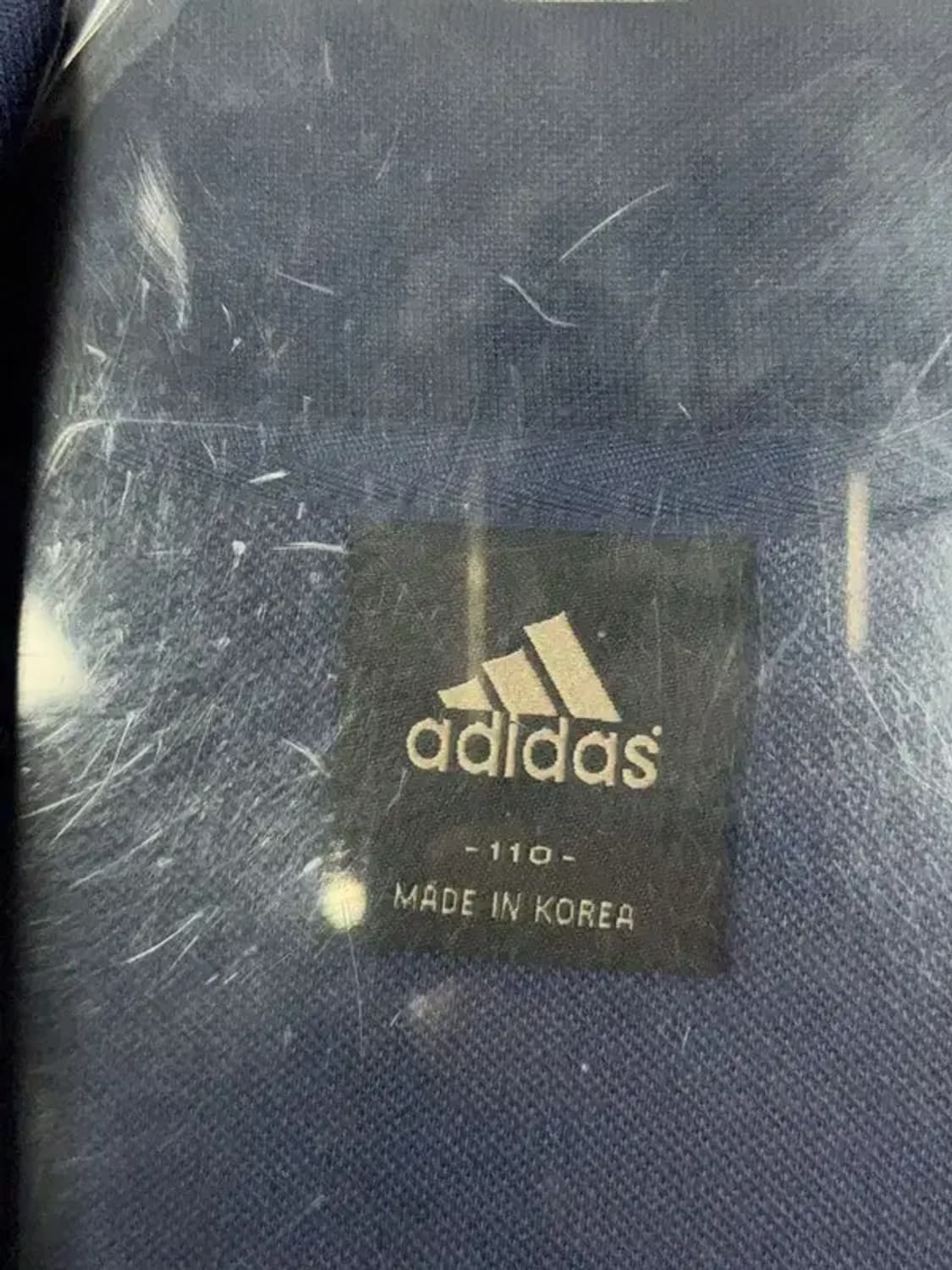 아디다스 남흰 로고 삼선 집업 저지 110 상품이미지6