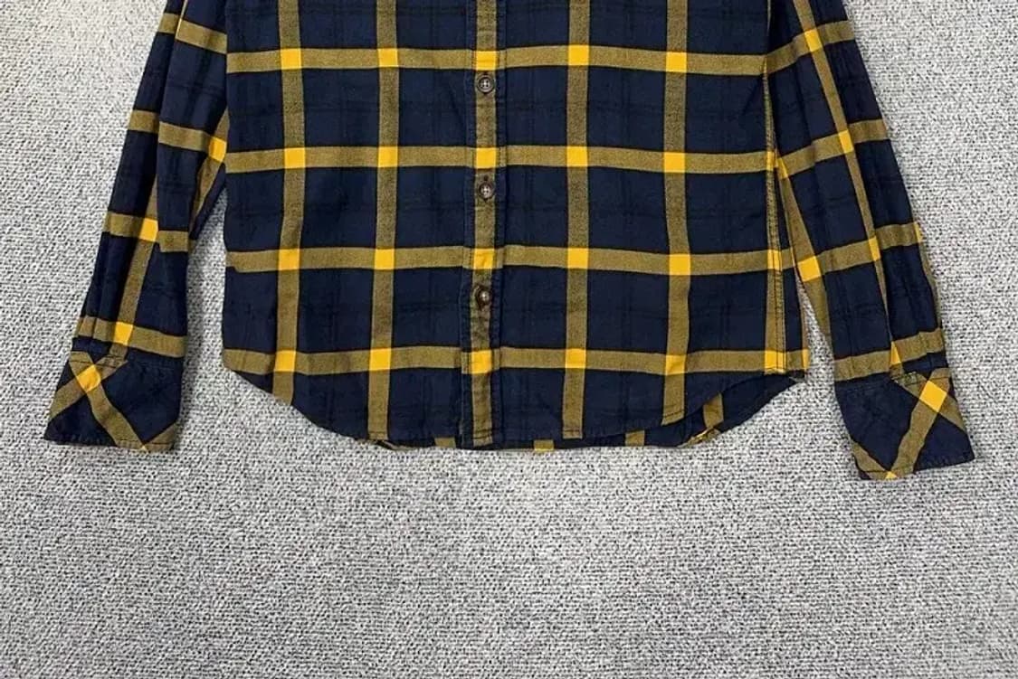 빈폴 체크 네이비 옐로우 캐주얼 셔츠 100 상품이미지4