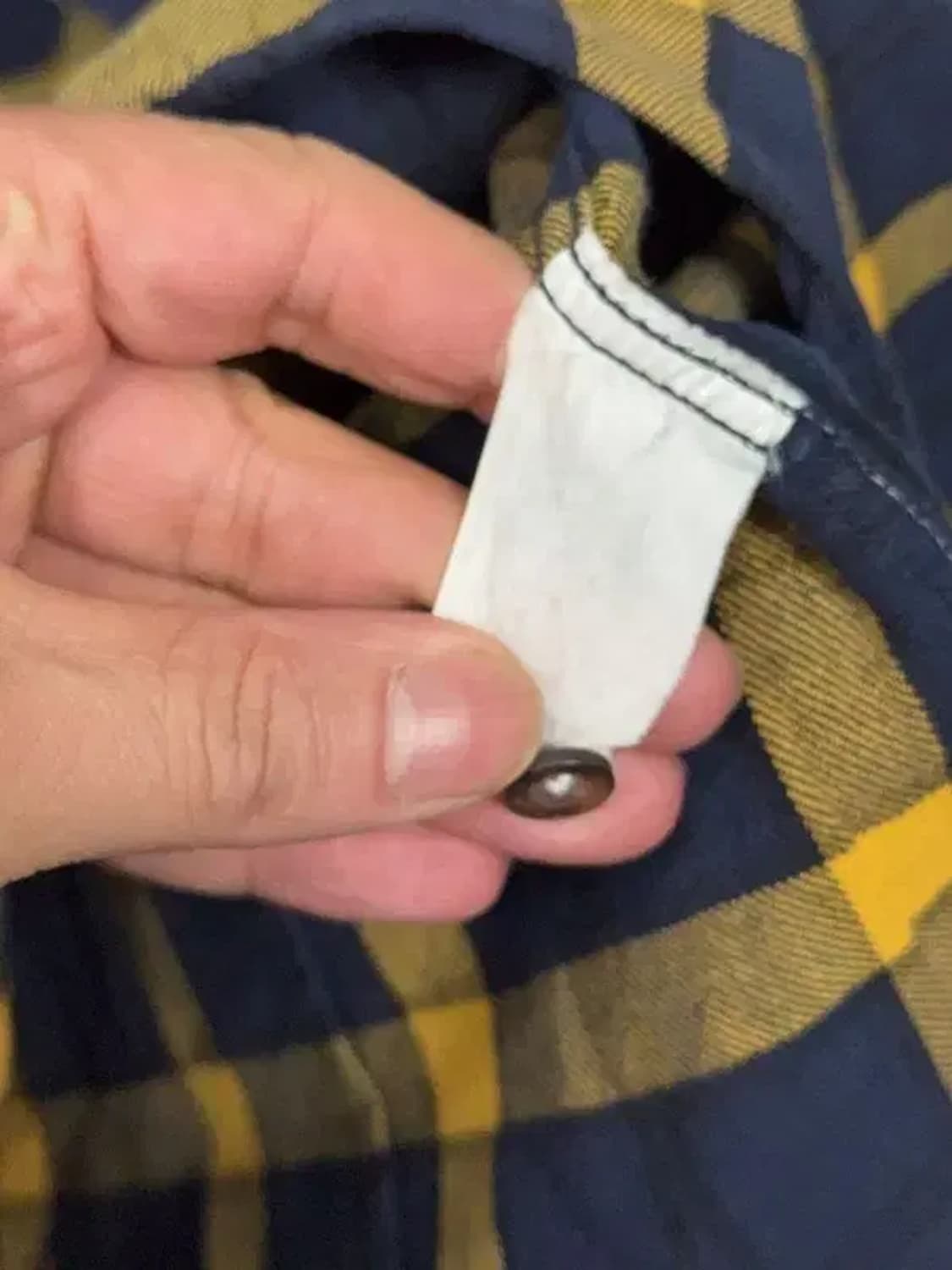 빈폴 체크 네이비 옐로우 캐주얼 셔츠 100 상품이미지8