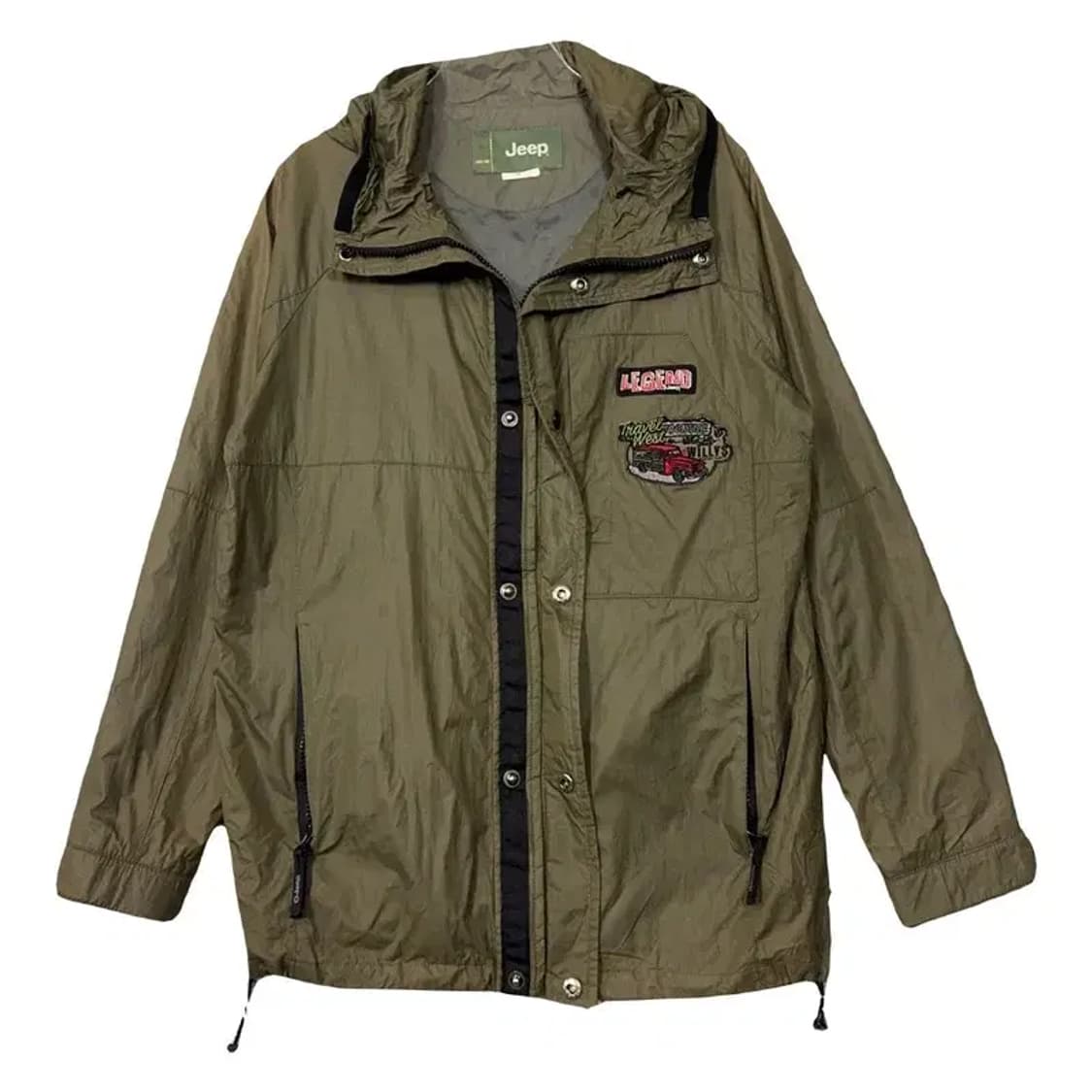 지프 카키 빈티지 패치 야상 필드 자켓 M 상품이미지1