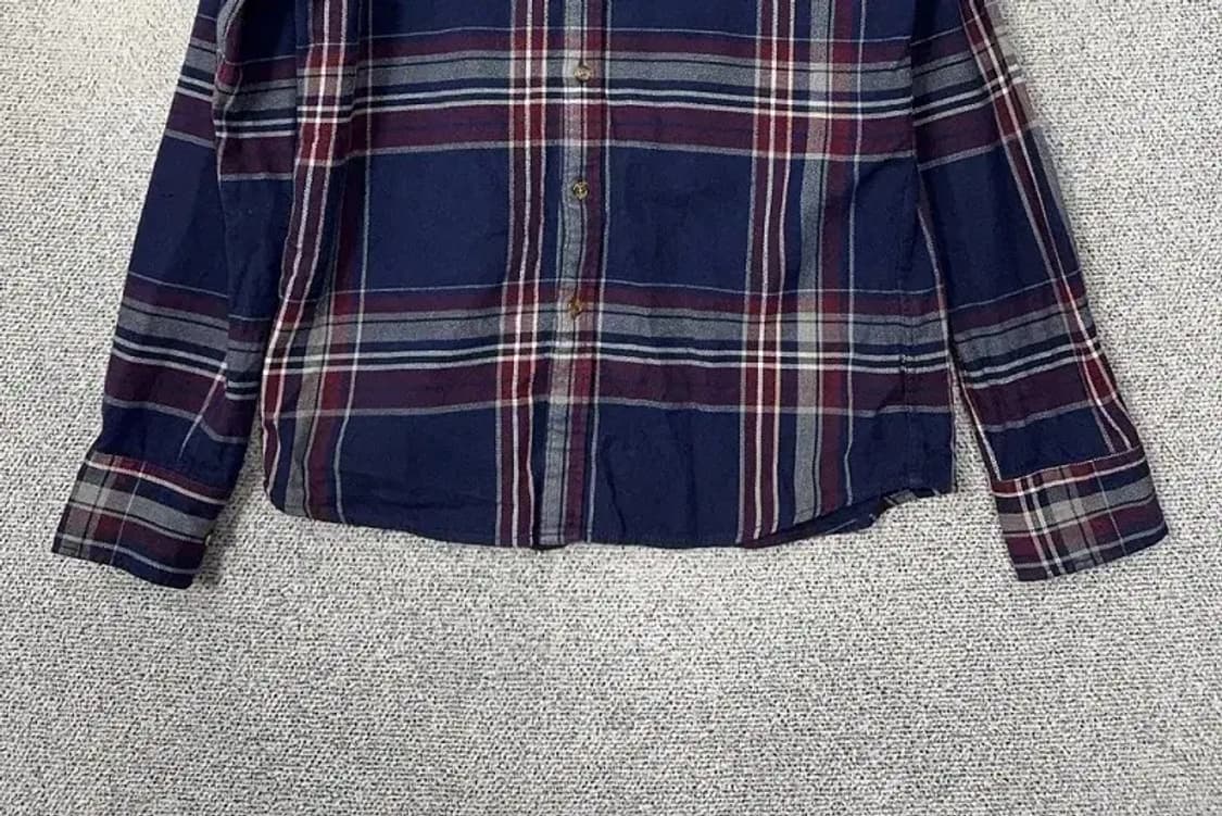 빈폴 체크 네이비 로고 셔츠 100 상품이미지4