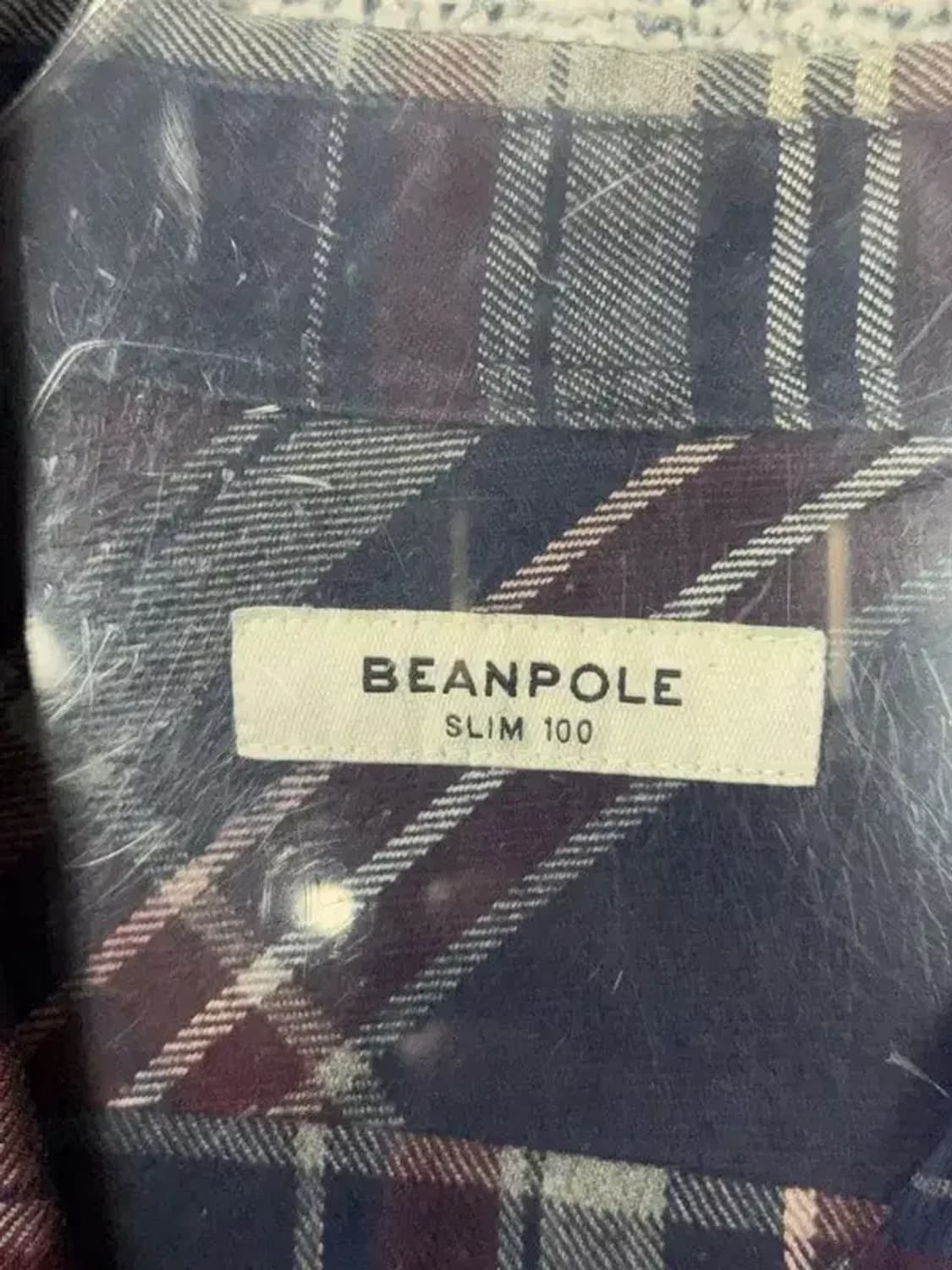 빈폴 체크 네이비 로고 셔츠 100 상품이미지7