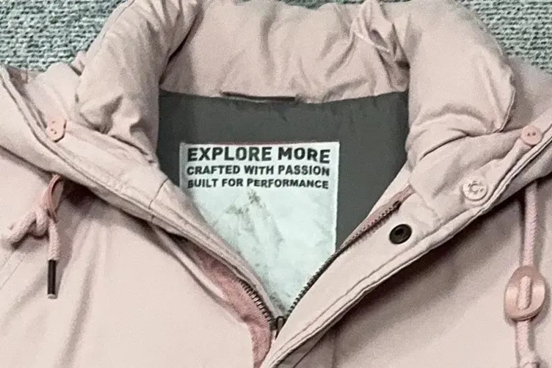 지프 라이트 핑크 허리 밴딩 캐주얼 다운 패딩 S(90) 상품이미지5