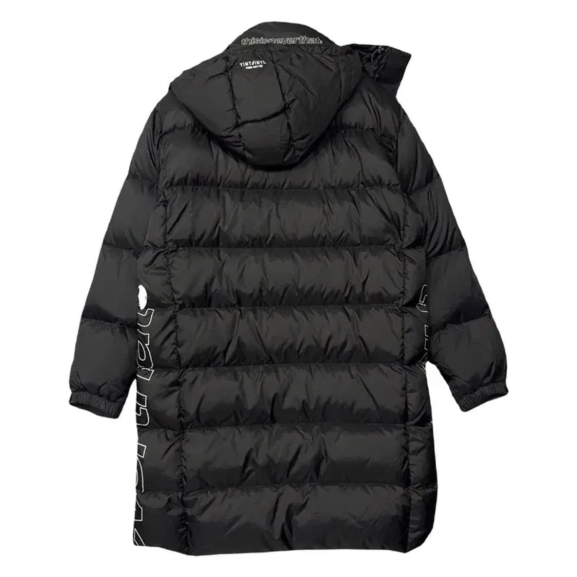 디스이즈네버댓 블랙 다운 롱패딩 L 상품이미지2