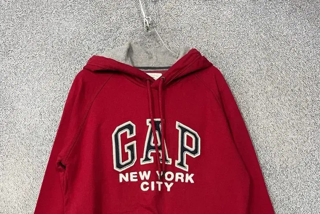갭 프린팅 레드 로고 후드티 S/P 상품이미지3