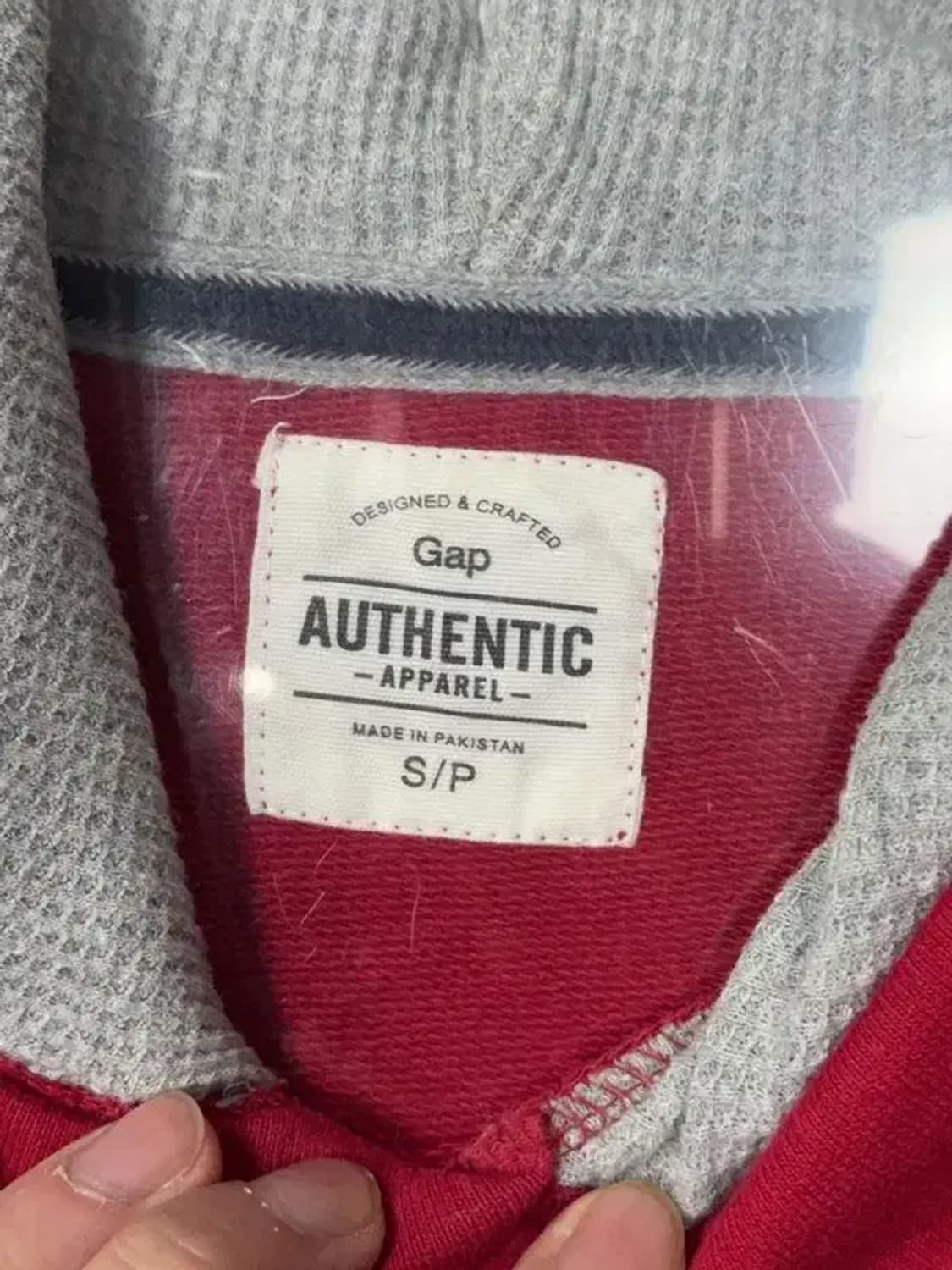 갭 프린팅 레드 로고 후드티 S/P 상품이미지6