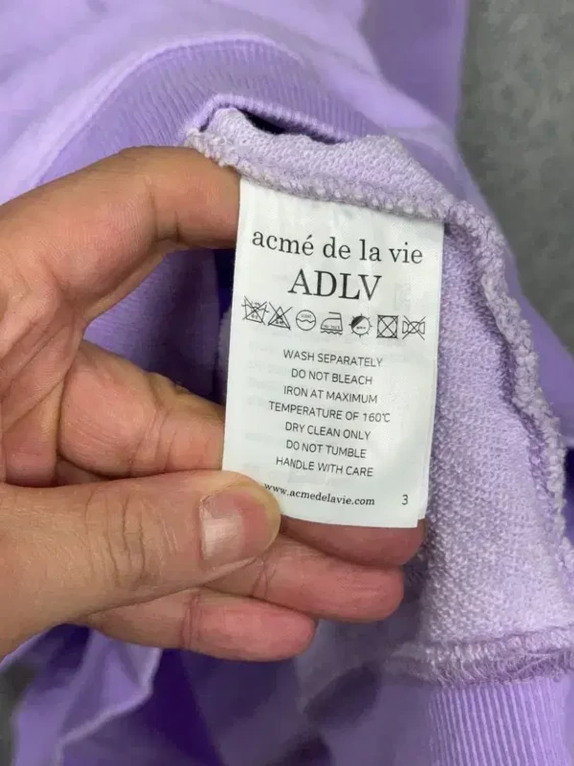 아크메드라비 라이트 퍼플 맨투맨 3 상품이미지7