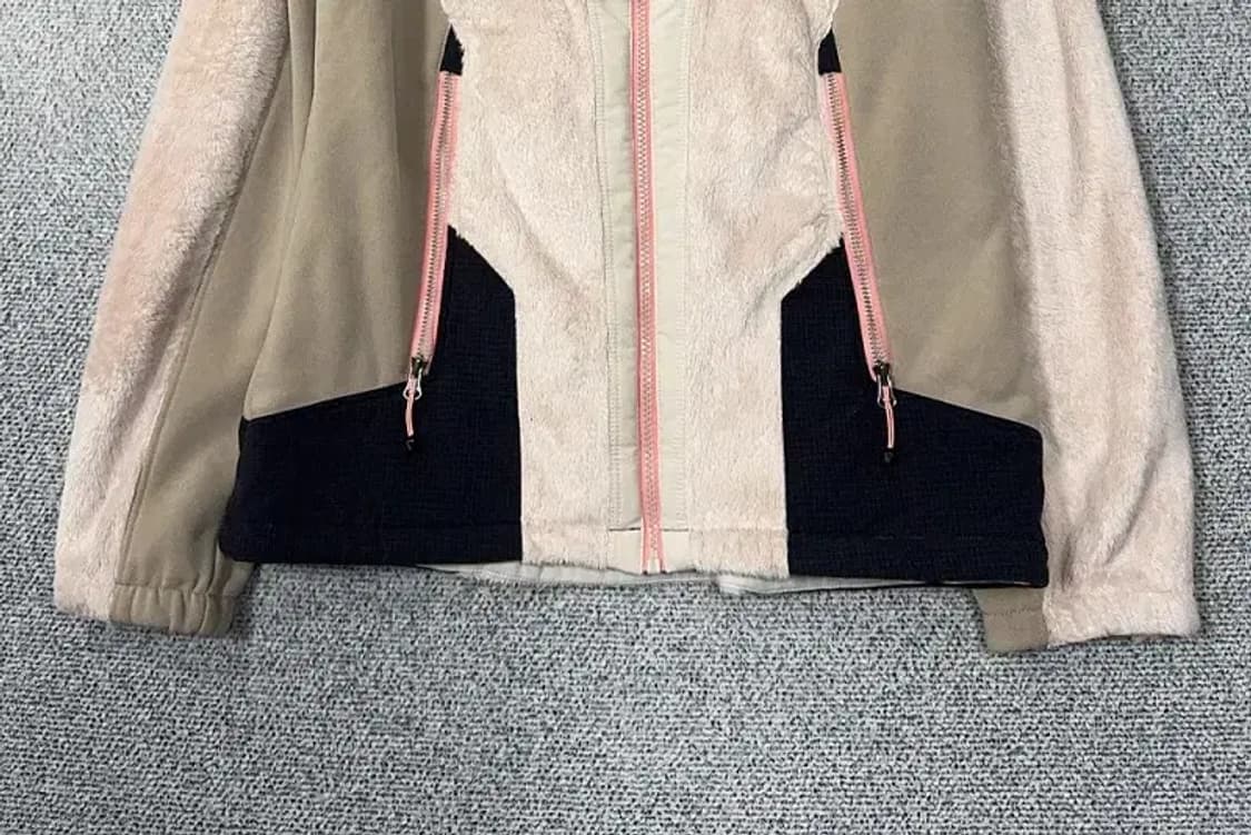 밀레 라이트 핑크 멀티 컬러 뽀글이 여성 후리스 95 상품이미지4