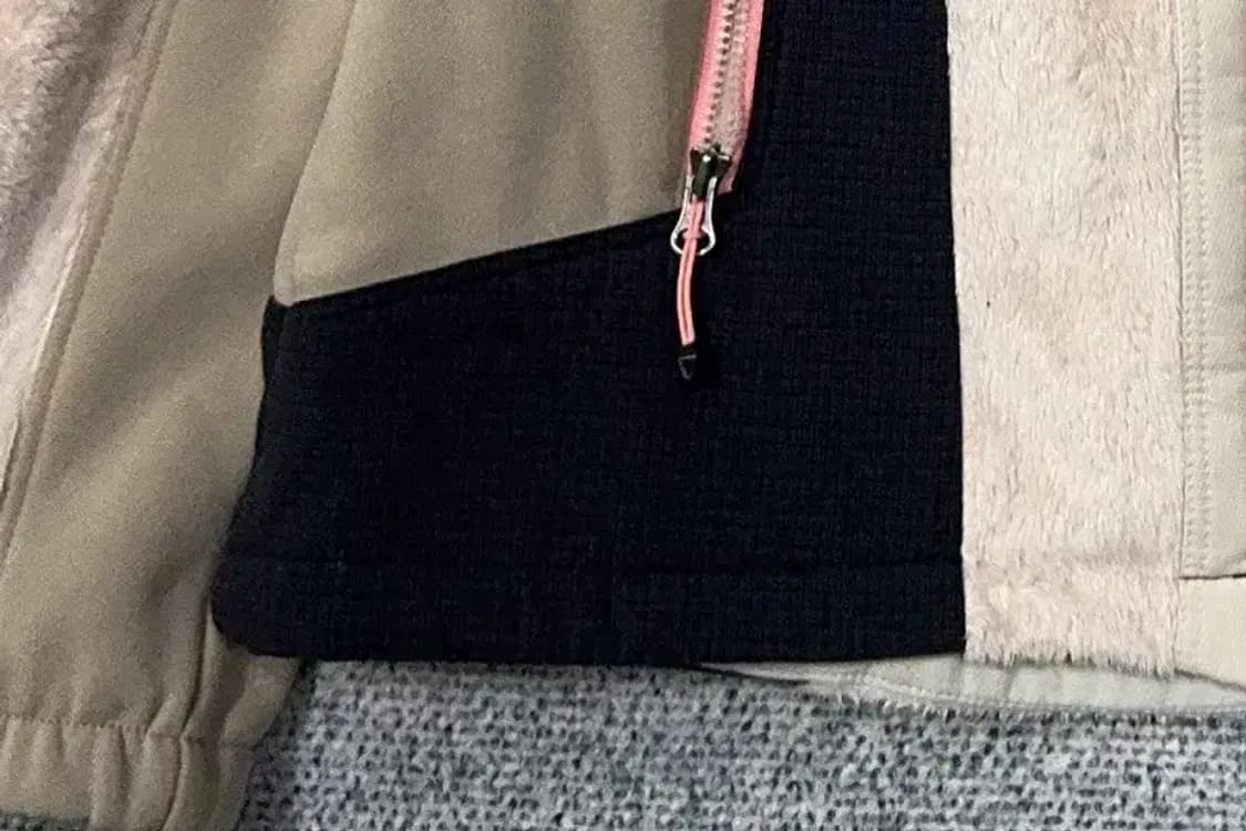 밀레 라이트 핑크 멀티 컬러 뽀글이 여성 후리스 95 상품이미지6