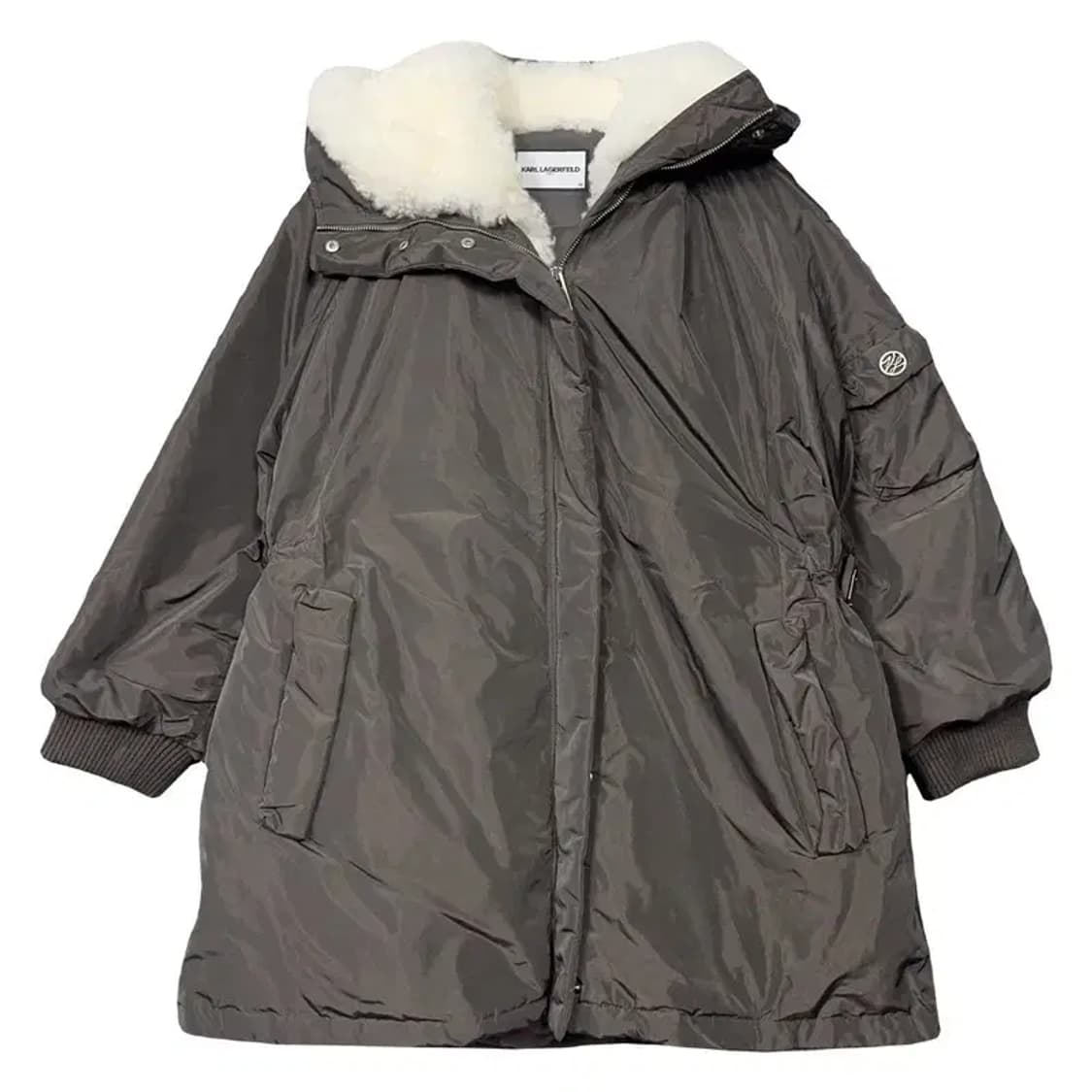 칼 라거펠트 브라운 양털 오버핏 패딩 88 상품이미지1