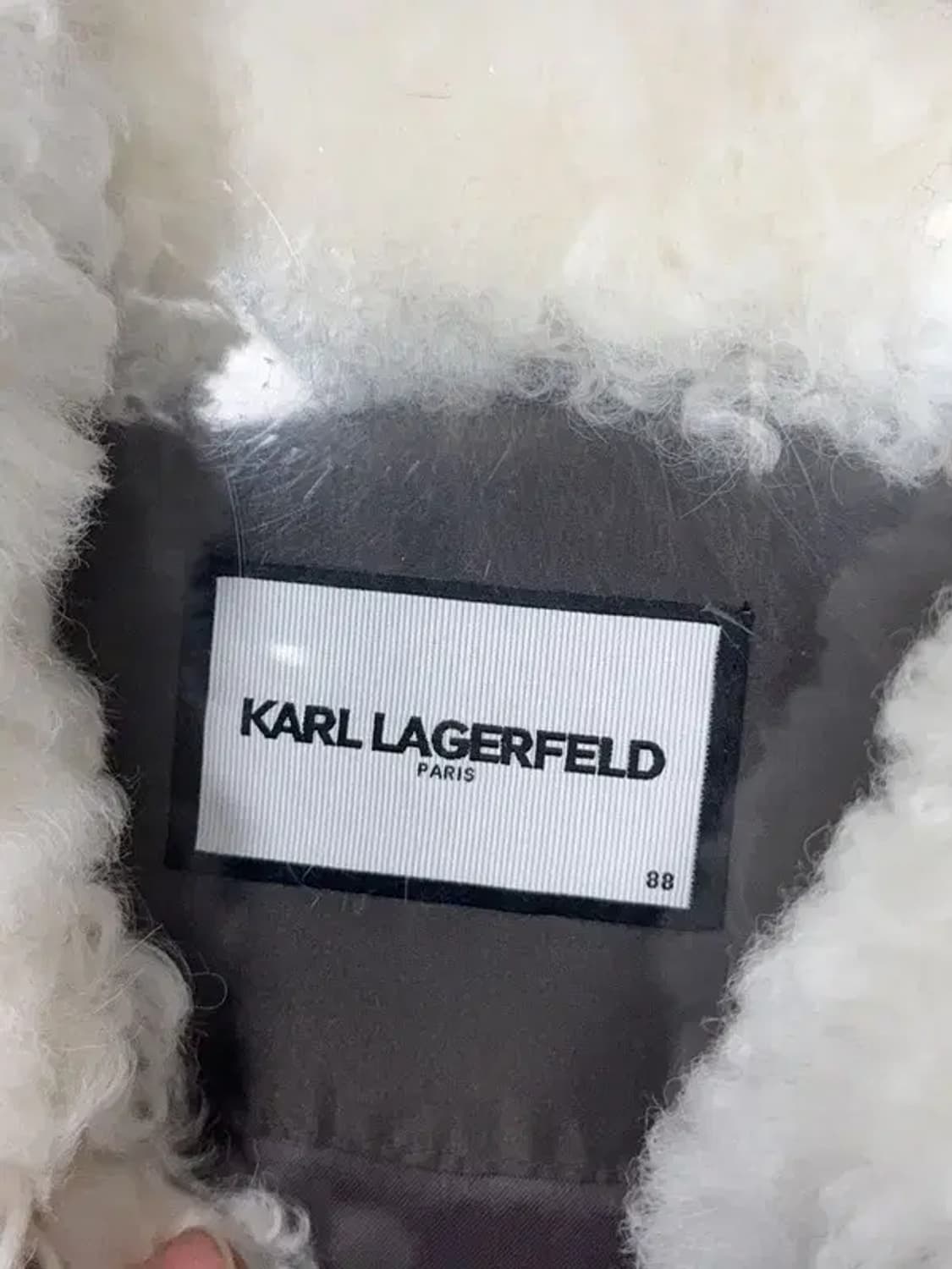 칼 라거펠트 브라운 양털 오버핏 패딩 88 상품이미지7