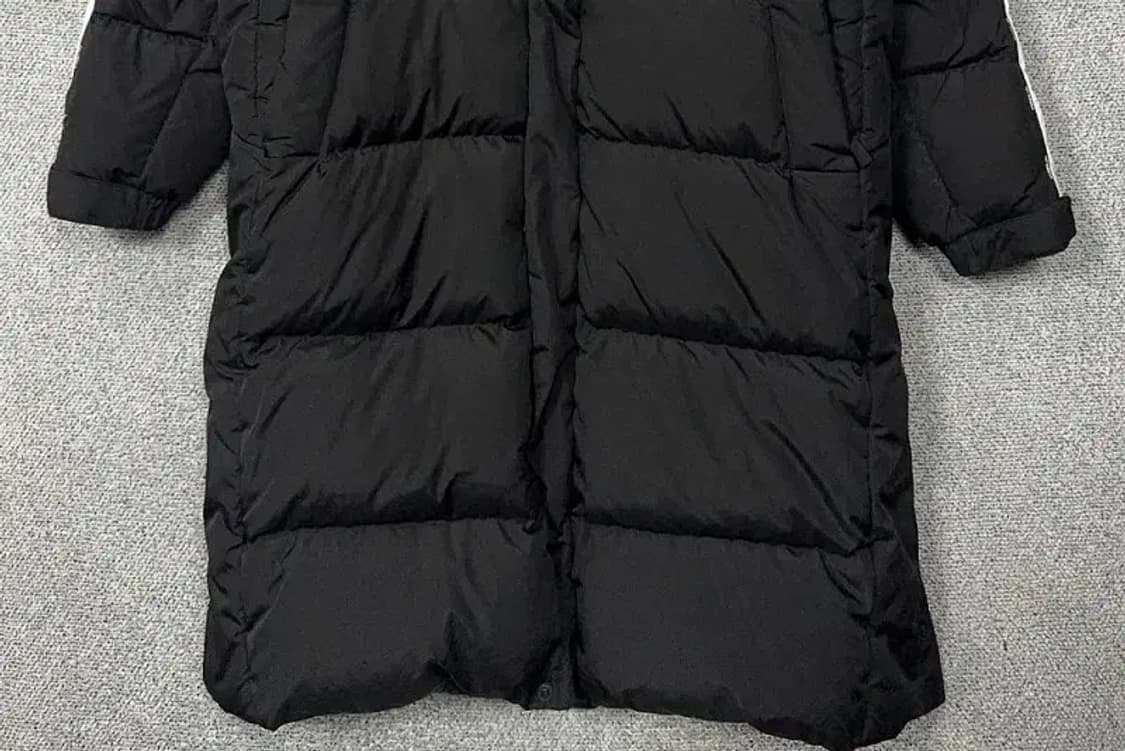 뉴발란스 블랙 로고 구스다운 롱패딩 L 상품이미지4