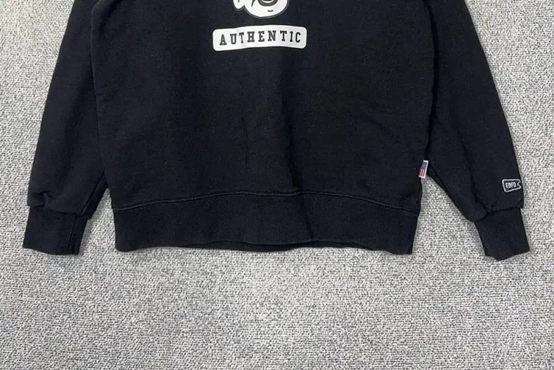 이벳필드 프린팅 블랙 맨투맨 S 상품이미지4