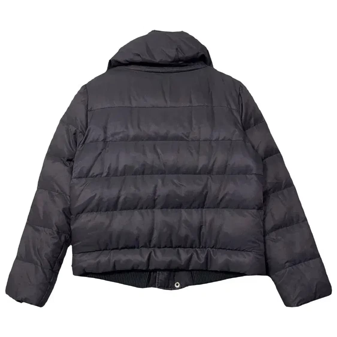 톰보이 블랙 덕다운 벨크로 여성 캐주얼 패딩 66 상품이미지2