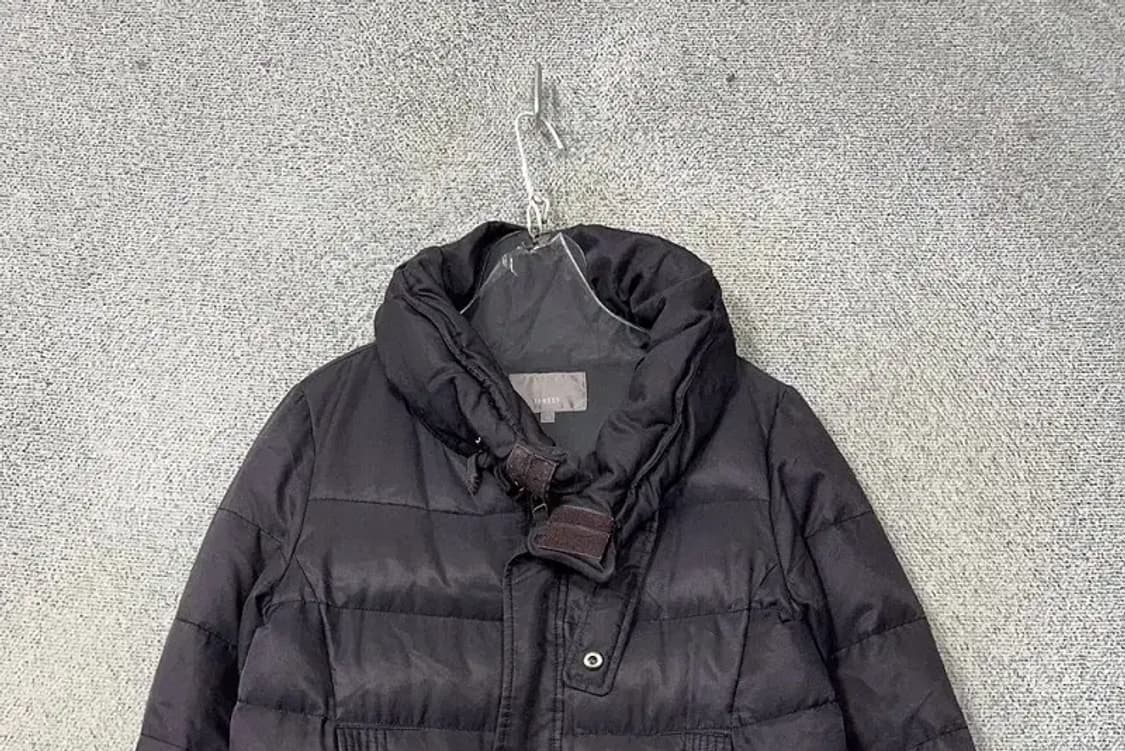 톰보이 블랙 덕다운 벨크로 여성 캐주얼 패딩 66 상품이미지3