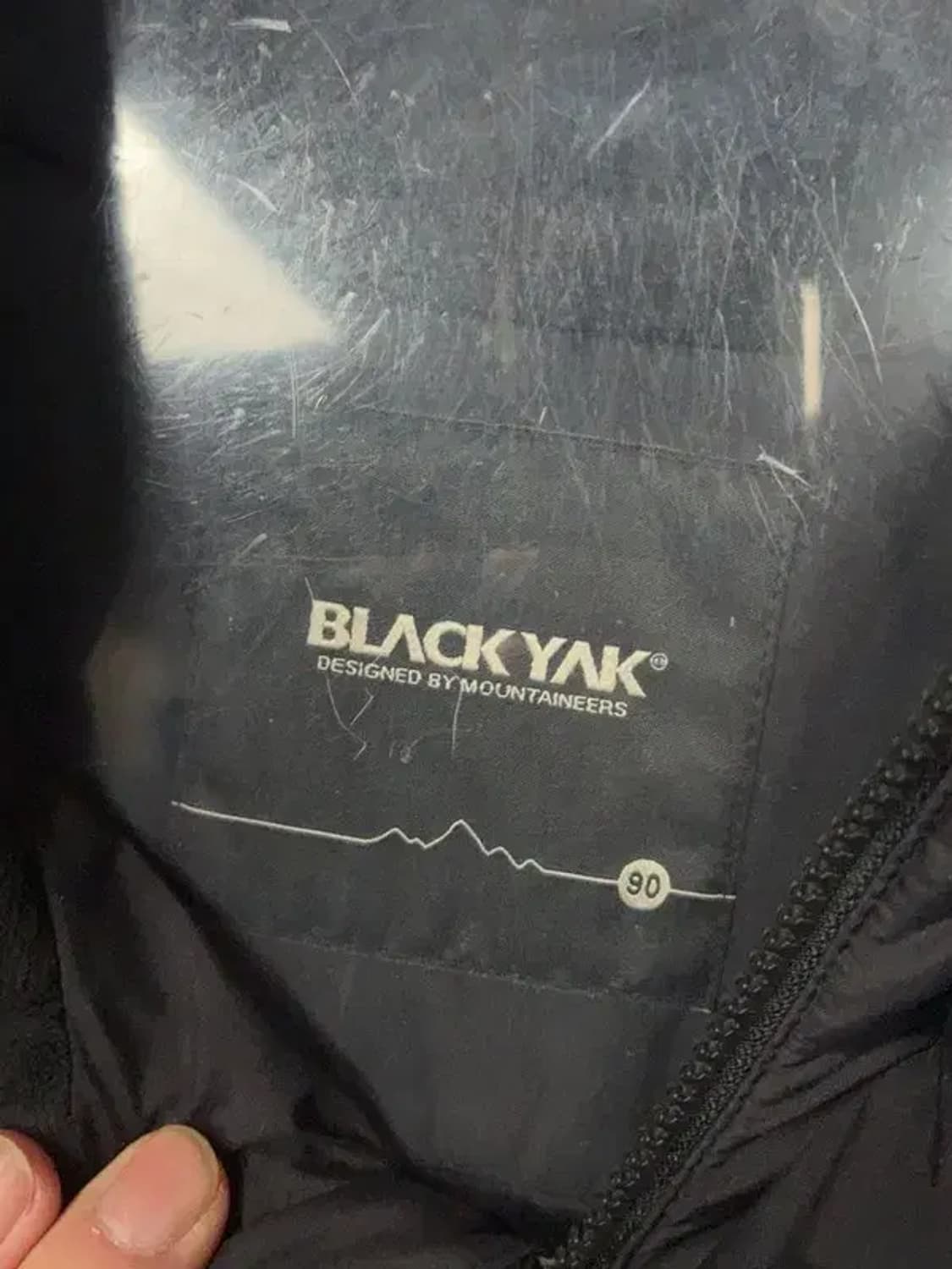 블랙야크 블랙 구스다운 롱패딩 90 상품이미지8