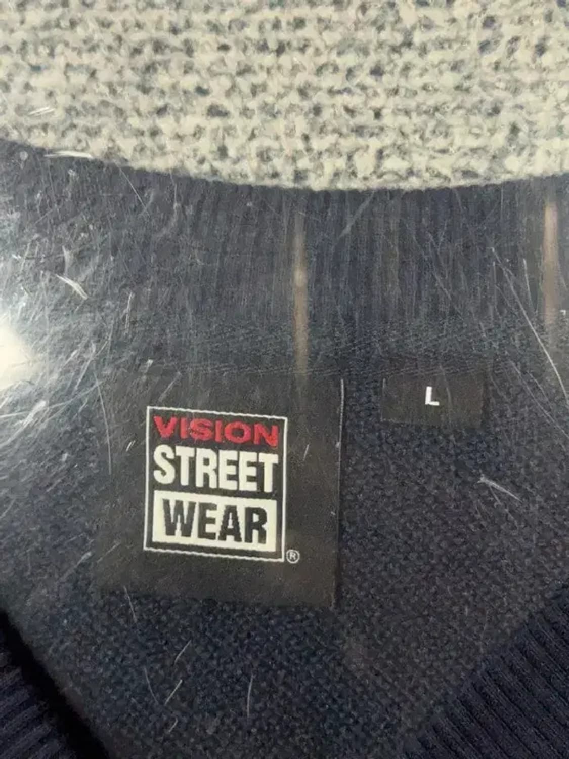 비젼 스트릿웨어 프린팅 네이비 맨투맨 L 상품이미지7