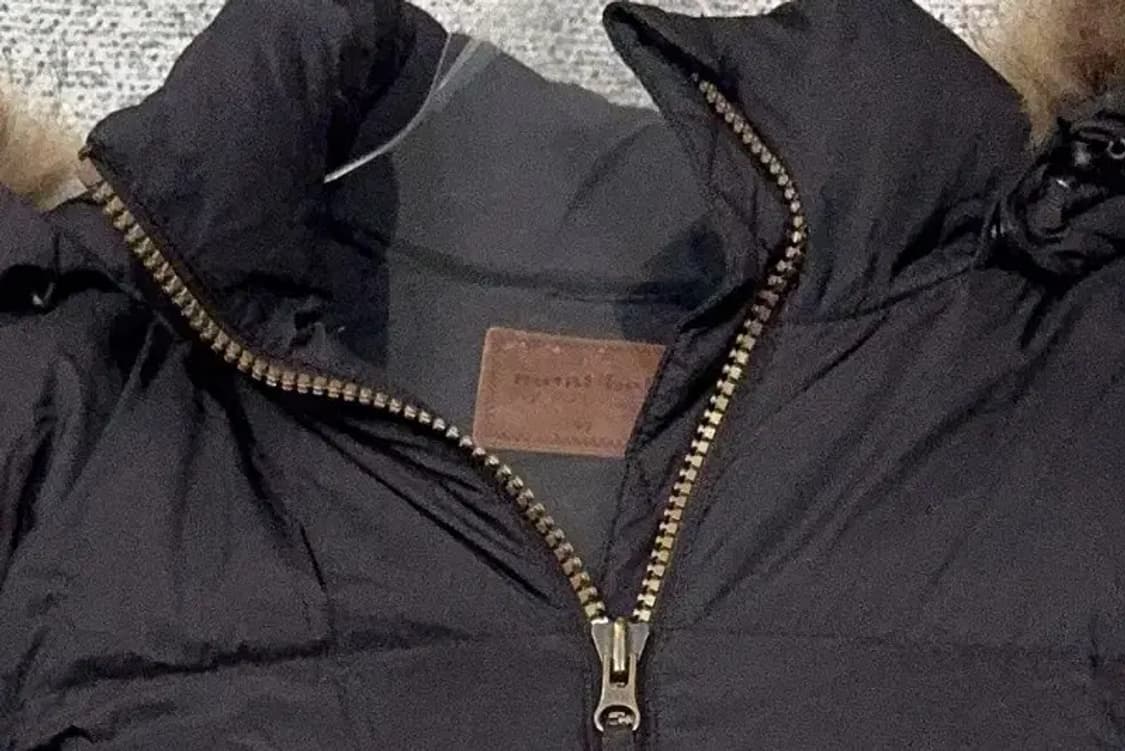 몽벨 블랙 여성 후드 퍼 다운 롱패딩 95(M) 상품이미지5