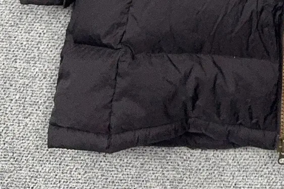 몽벨 블랙 여성 후드 퍼 다운 롱패딩 95(M) 상품이미지6