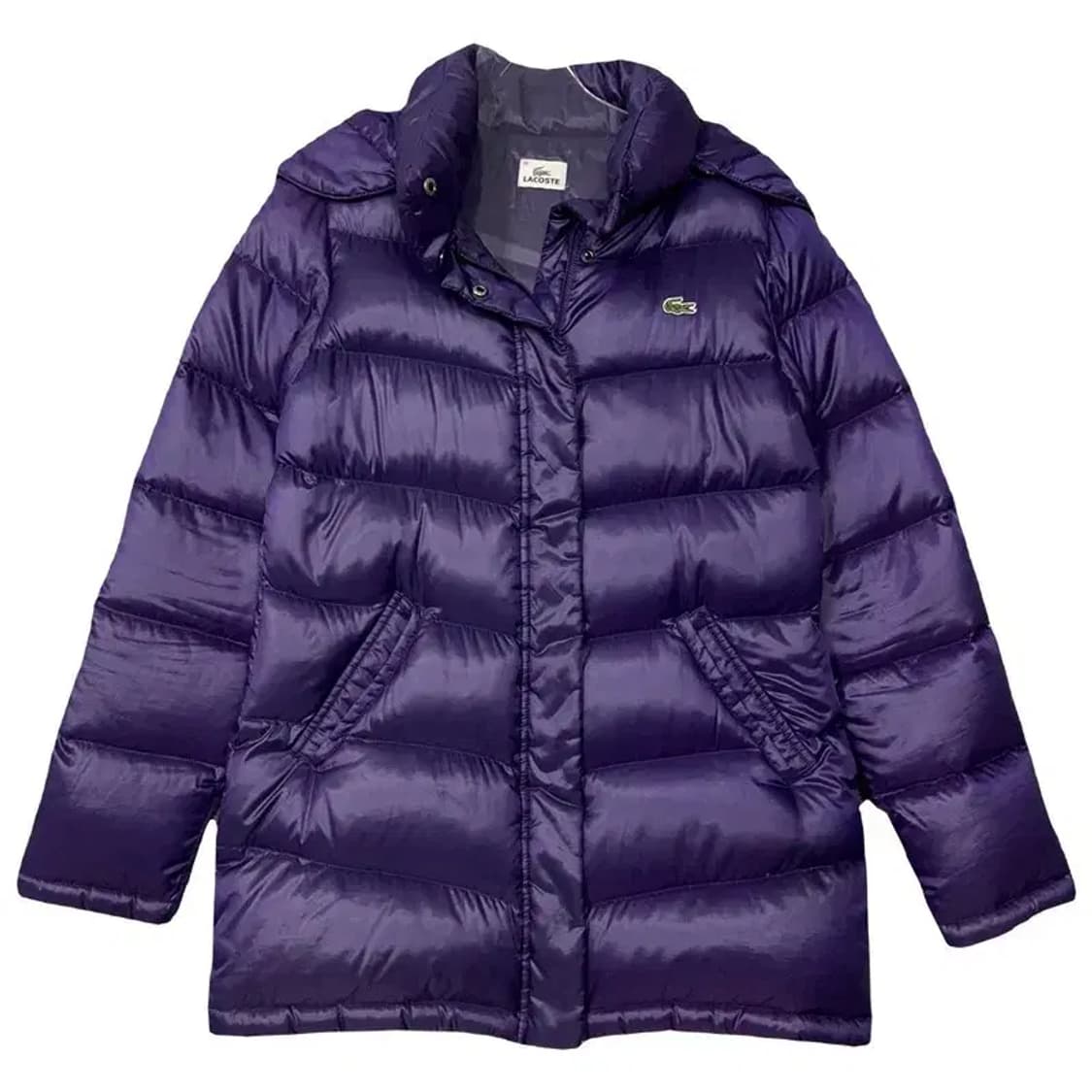 라코스테 퍼플 로고 구스다운 패딩 36 상품이미지1