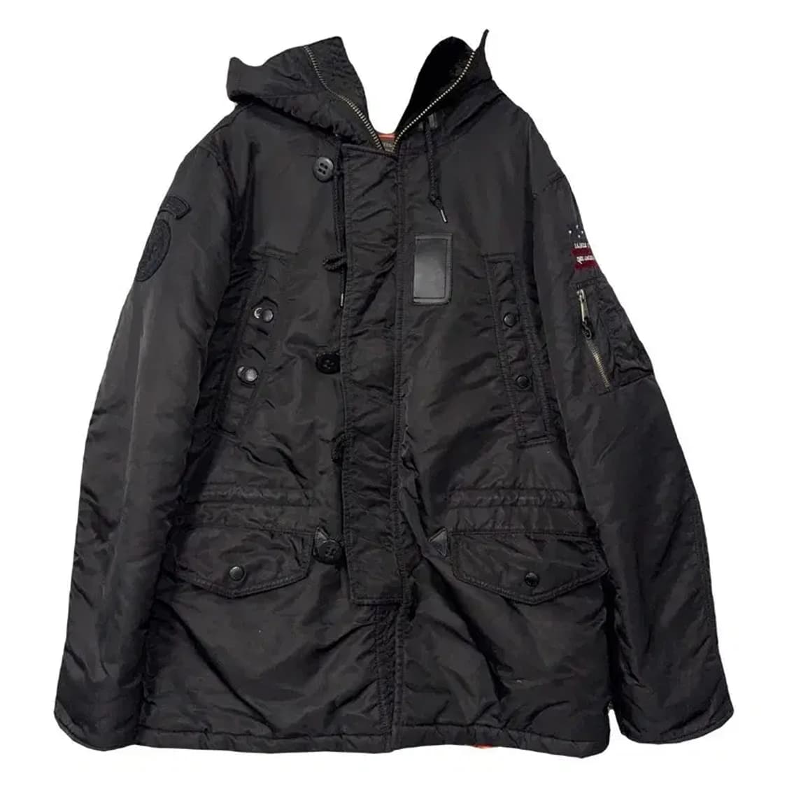 쇼트 블랙 N3B 빈티지 패딩 M 상품이미지1